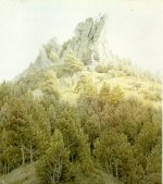 Caspar David Friedrich, Der Heldenstein nahe Rathan, 1808