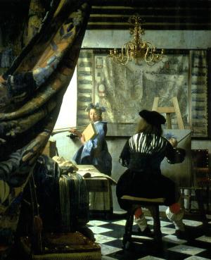 Jan Vermeer, Die Malkunst, um 1665/66, Kunsthistorisches Museum Wien