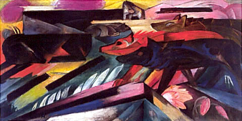 Franz Marc, The Wolves, 1913