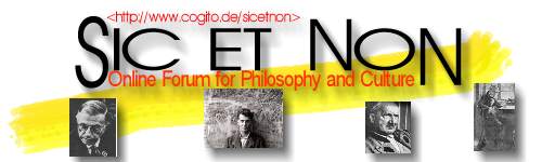 SIC ET NON - Online Forum for Philosophy and Culture